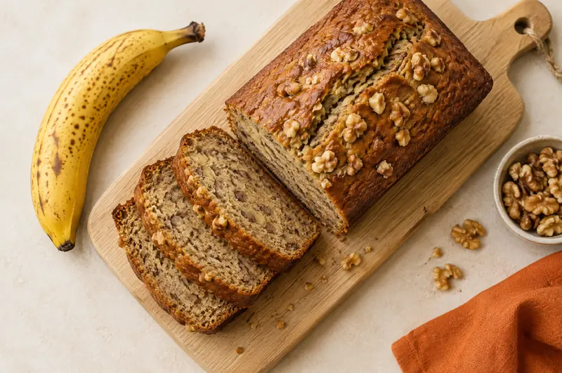Bananenbrot mit Walnüssen