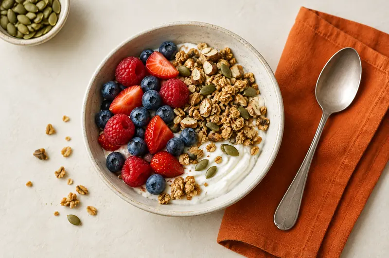 Recovery-Bowl mit Skyr und Beeren
